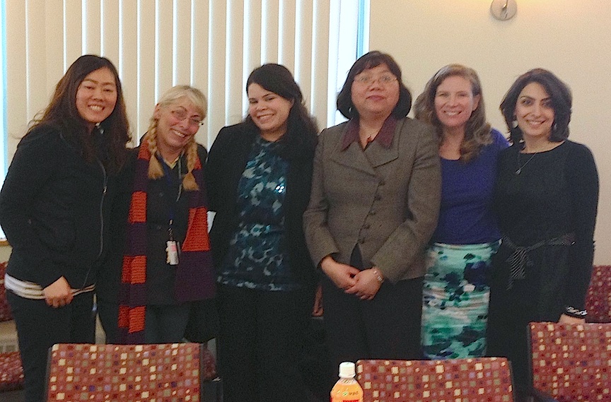 My 2012 Cohorts (L - R) Watinee Sae-Lim (pending), Anastasia Varnalis-Weigle (May 2019), Vanessa Reyes (Dec. 2016), Professor Rong Tang, Heather Perry (April 2019) and Shabnam Shavar (March 2018)